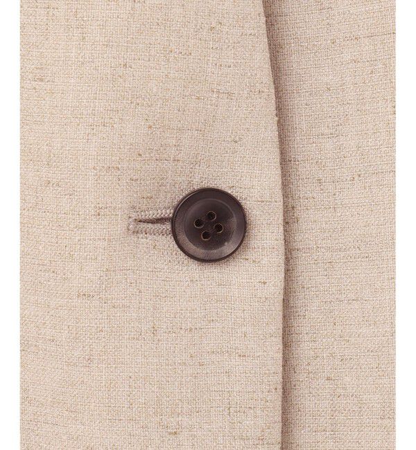 BEIGE,「【L-size】CAROLE / ノーカラージャケット」|ノーカラージャケット|