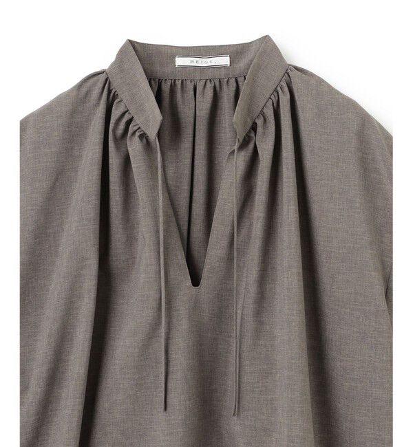 BEIGE,「【洗える/接触冷感/速乾/UVケア対応】BATEAU / ブラウス」|シャツ・ブラウス|