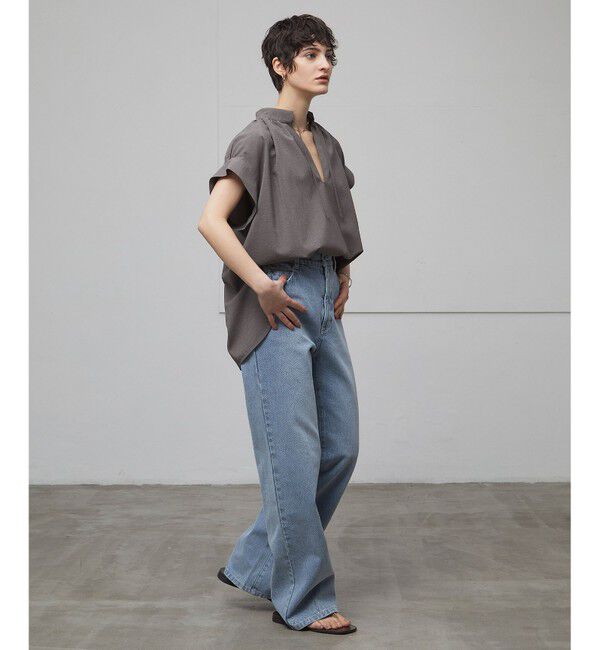 BEIGE,「【洗える/接触冷感/速乾/UVケア対応】BATEAU / ブラウス」|シャツ・ブラウス|