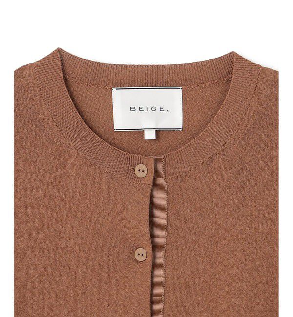 BEIGE,「【洗える】VALOIS / 半袖カーディガン」|カーディガン|