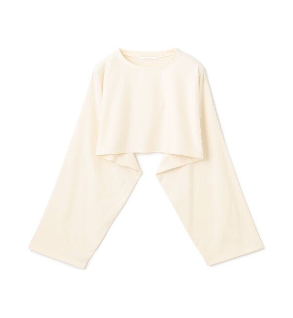 BEIGE,「【BEIGE,ecru/WEB限定・洗える】JERSEY STITCH / コットンクロップドトップス」|Tシャツ・カットソー|