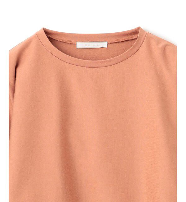 BEIGE,「【BEIGE,ecru/WEB限定・洗える】JERSEY STITCH / コットンクロップドトップス」|Tシャツ・カットソー|