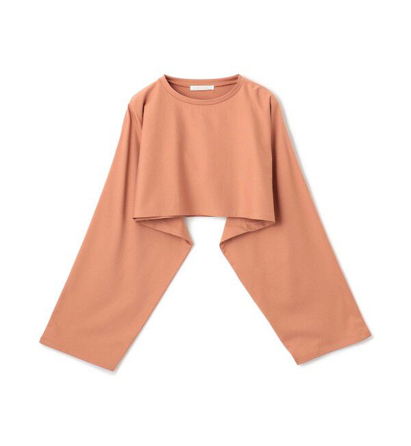 BEIGE,「【BEIGE,ecru/WEB限定・洗える】JERSEY STITCH / コットンクロップドトップス」|Tシャツ・カットソー|