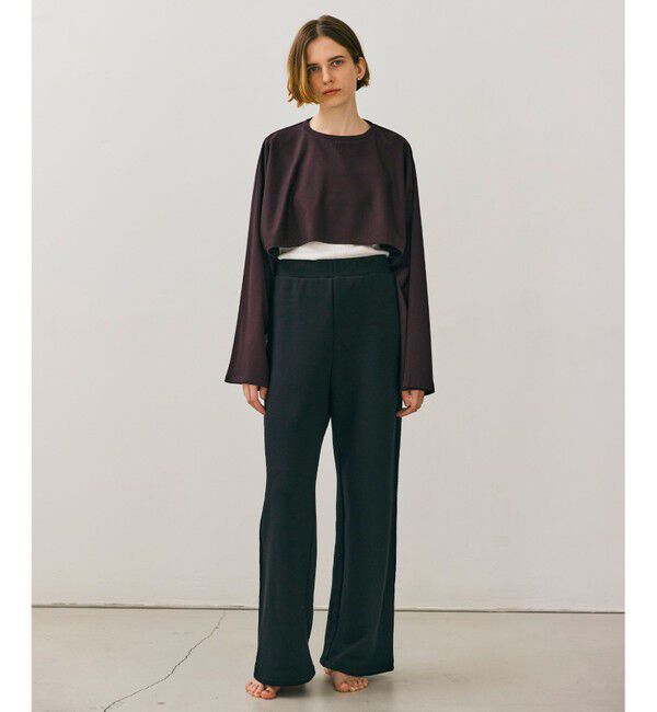 BEIGE,「【BEIGE,ecru/WEB限定・洗える】JERSEY STITCH / コットンクロップドトップス」|Tシャツ・カットソー|