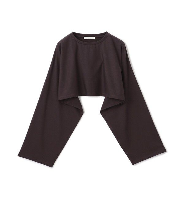 BEIGE,「【BEIGE,ecru/WEB限定・洗える】JERSEY STITCH / コットンクロップドトップス」|Tシャツ・カットソー|