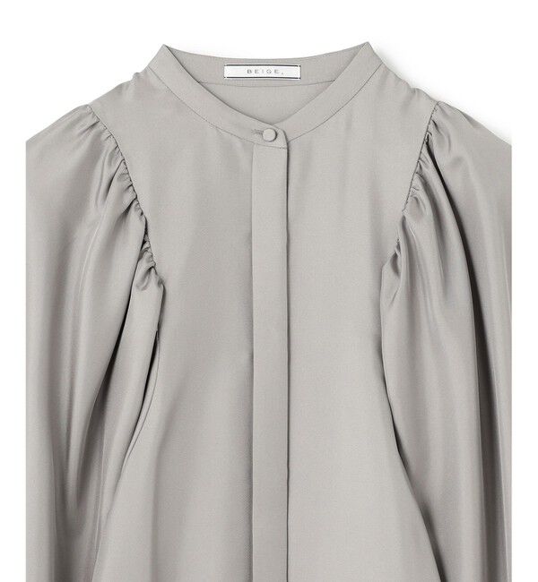 BEIGE,「【洗える】LISERONS / シルクパフワンピース」|ワンピース|