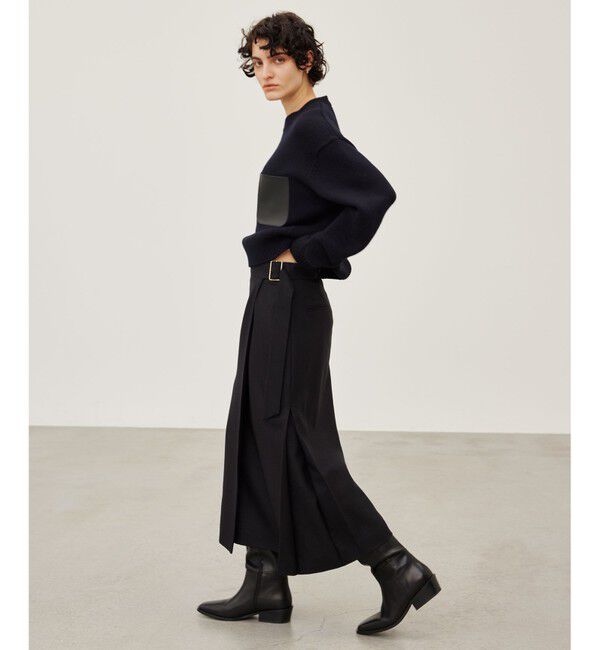 BEIGE,「TERNES / ウールナローラップスカート」|スカート|