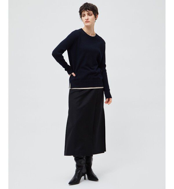 BEIGE,「TERNES / ウールナローラップスカート」|スカート|