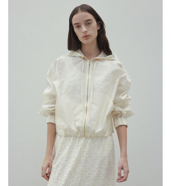 BEIGE,「【洗える・Precious 4月号掲載】GAURA / シアーパーカーブルゾン」|ブルゾン・スタジャン|Meringue