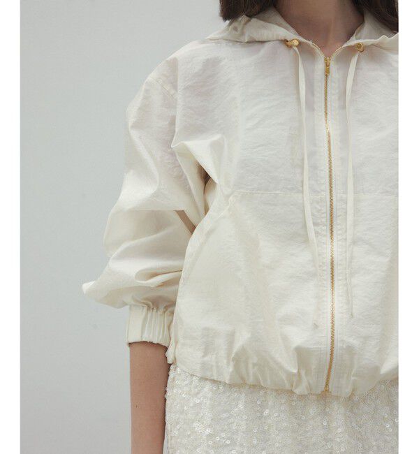 BEIGE,「【洗える・Precious 4月号掲載】GAURA / シアーパーカーブルゾン」|ブルゾン・スタジャン|