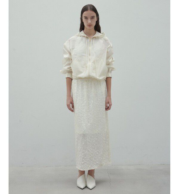 BEIGE,「【洗える・Precious 4月号掲載】GAURA / シアーパーカーブルゾン」|ブルゾン・スタジャン|