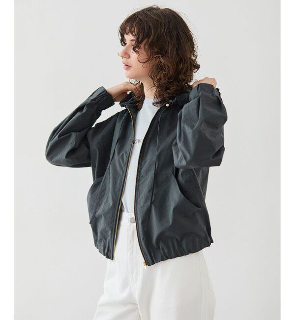 BEIGE,「【洗える・Precious 4月号掲載】GAURA / シアーパーカーブルゾン」|ブルゾン・スタジャン|