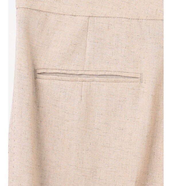 BEIGE,「【洗える】CAROLE / リネンライクフルレングスワイドパンツ」|その他|