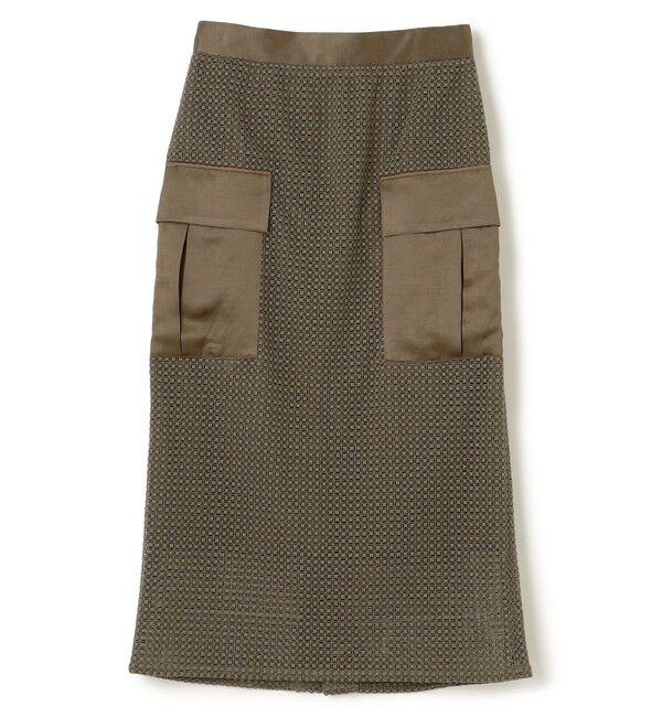 BEIGE,「NIGELLA / 異素材MIXコットンレースビックポケットスカート」|スカート|