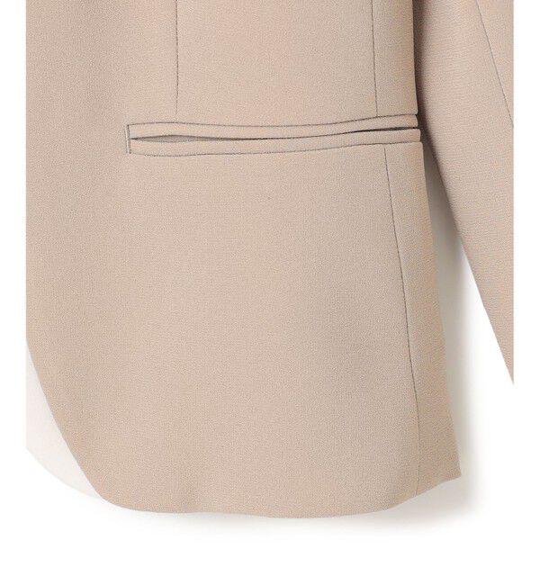 BEIGE,「【洗える・L-size】CINDY / ダブルカラージャケット」|ノーカラージャケット|