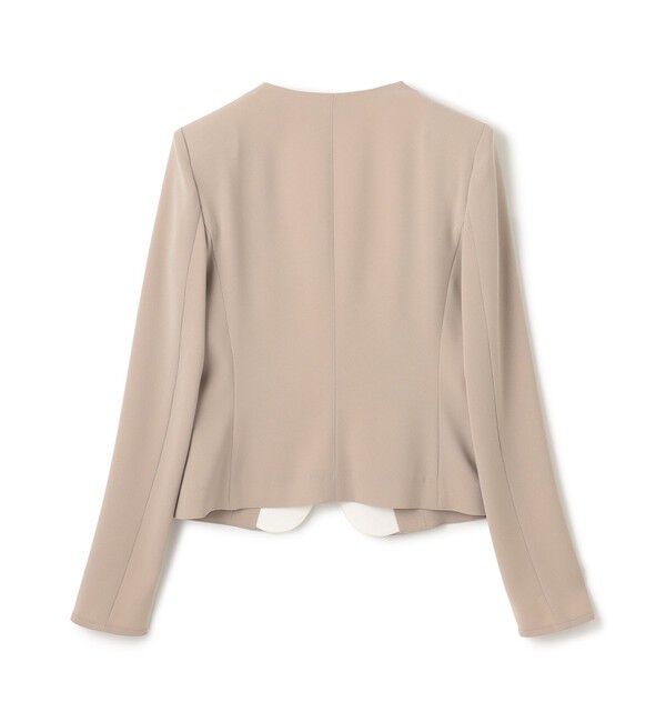 BEIGE,「【洗える・L-size】CINDY / ダブルカラージャケット」|ノーカラージャケット|