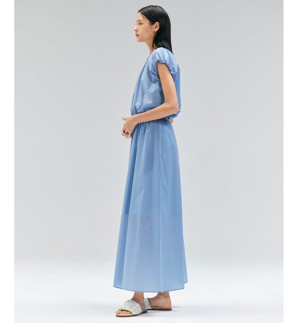 BEIGE,「【洗える/セットアップ対応】SPIGA / ギャザーロングフレアスカート」|スカート|