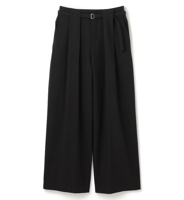 BEIGE,「【セットアップ対応・洗える・Precious 10月号掲載】ZEPHYR / ウールライクタックベルトワイドパンツ」|その他|