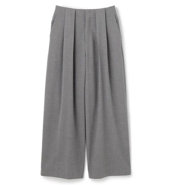 BEIGE,「【セットアップ対応・洗える・Precious 10月号掲載】ZEPHYR / ウールライクタックベルトワイドパンツ」|その他|