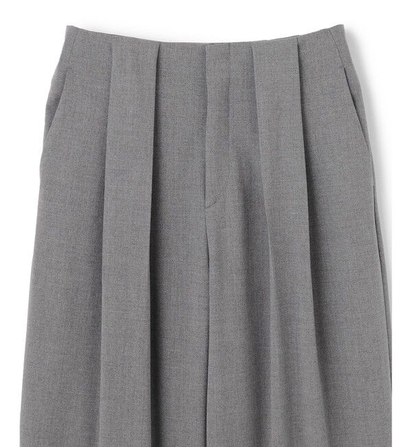 BEIGE,「【セットアップ対応・洗える・Precious 10月号掲載】ZEPHYR / ウールライクタックベルトワイドパンツ」|その他|