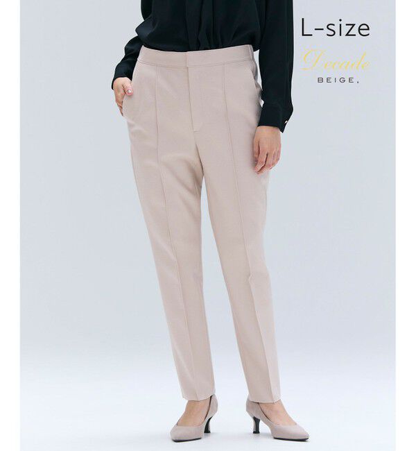 BEIGE,「【Lsize・セットアップ対応】CORBY / ウールピンタックバックサイドゴムパンツ」|その他|Nude