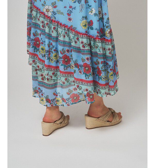 GRACE CONTINENTAL「サラサプリントイレヘムスカート」|スカート|