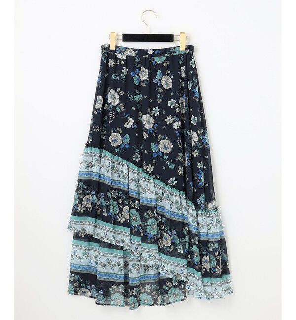 GRACE CONTINENTAL「サラサプリントイレヘムスカート」|スカート|