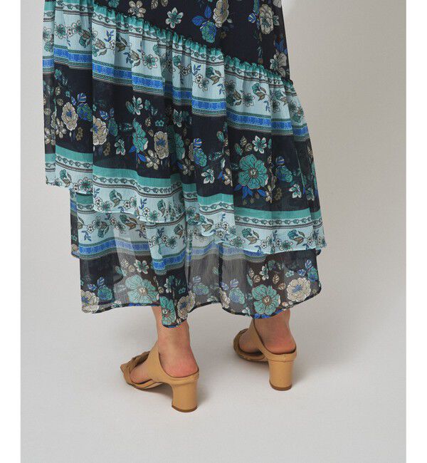 GRACE CONTINENTAL「サラサプリントイレヘムスカート」|スカート|