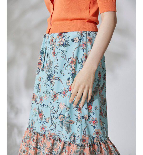  「サマーフラワープリントスカート」|スカート|