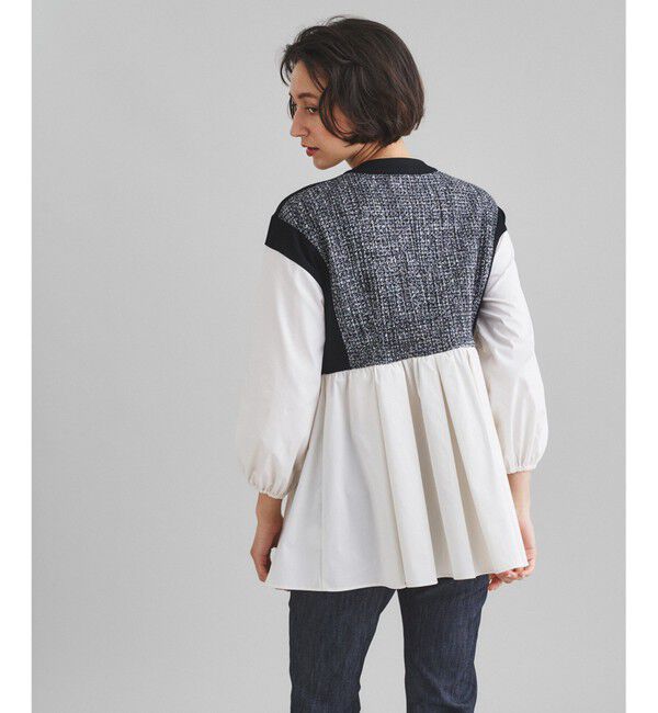  「ツイードジャージトップ」|Tシャツ・カットソー|