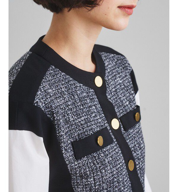  「ツイードジャージトップ」|Tシャツ・カットソー|