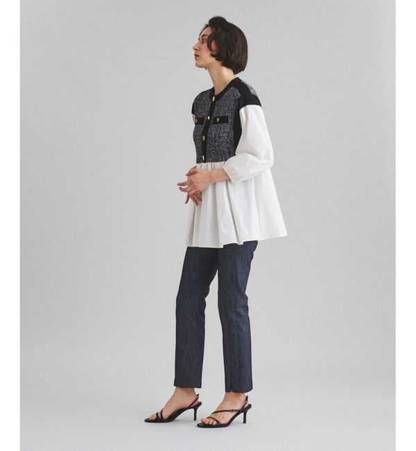  「ツイードジャージトップ」|Tシャツ・カットソー|