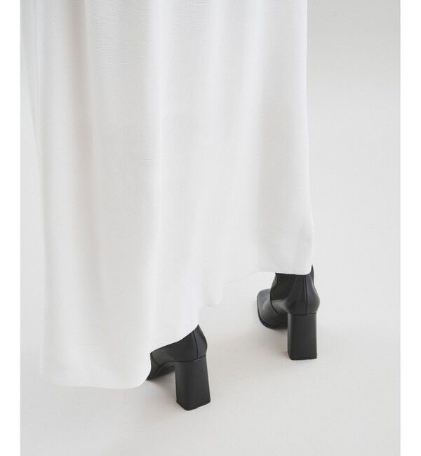  「バイカラーフレアニットワンピース」|ワンピース|