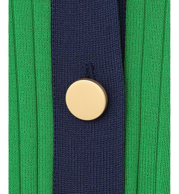  「バイカラーフレアニットワンピース」|ワンピース|