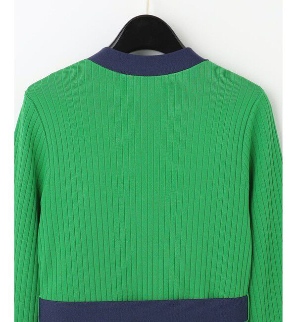  「バイカラーフレアニットワンピース」|ワンピース|