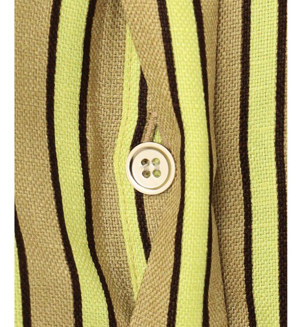  「リネンタッチストライプワンピース」|ワンピース|