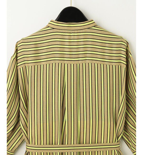  「リネンタッチストライプワンピース」|ワンピース|