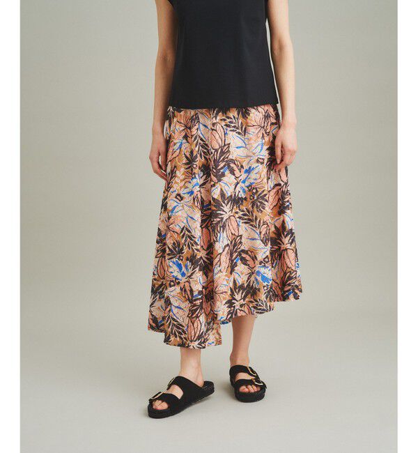 GRACE CONTINENTAL「リゾートプリントカットスカート」|スカート|