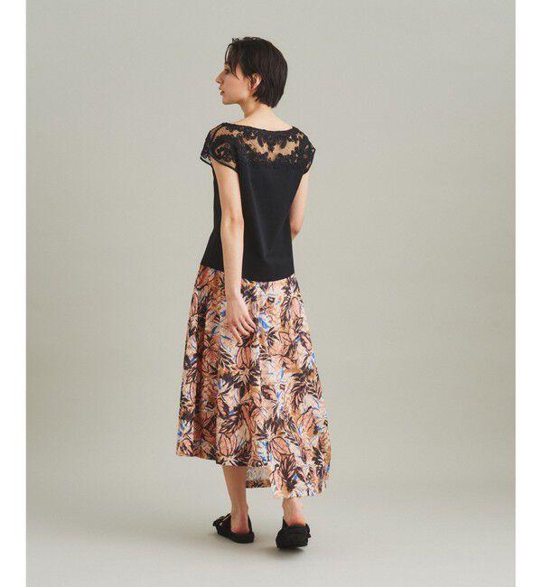 GRACE CONTINENTAL「リゾートプリントカットスカート」|スカート|