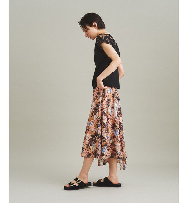 GRACE CONTINENTAL「リゾートプリントカットスカート」|スカート|