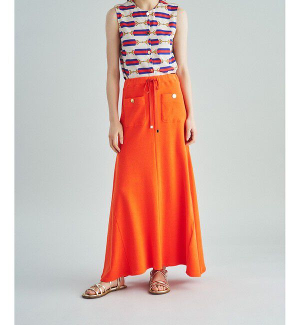  「ソフトパイルロングスカート」|スカート|