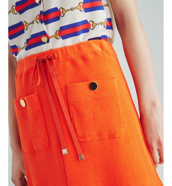  「ソフトパイルロングスカート」|スカート|