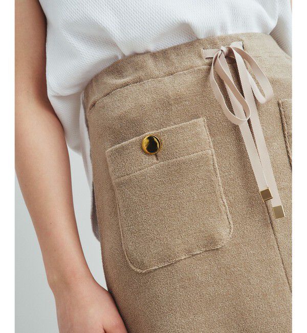  「ソフトパイルロングスカート」|スカート|