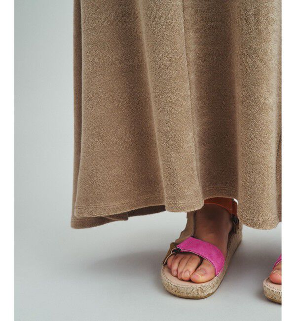  「ソフトパイルロングスカート」|スカート|