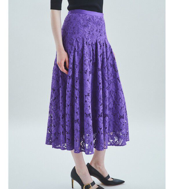 Grace Class「レースタックフレアスカート」|スカート|