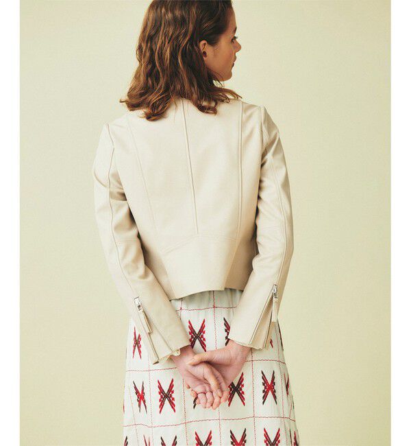 GRACE CONTINENTAL「ジップライダースジャケット」|ライダースジャケット|