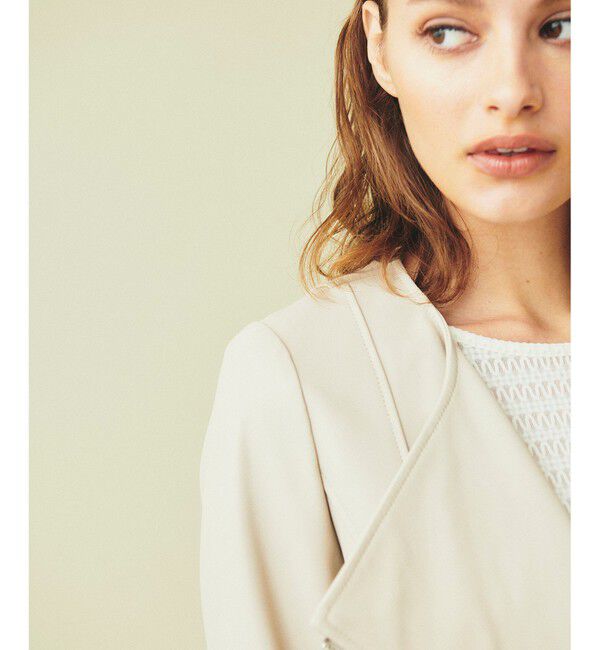 GRACE CONTINENTAL「ジップライダースジャケット」|ライダースジャケット|