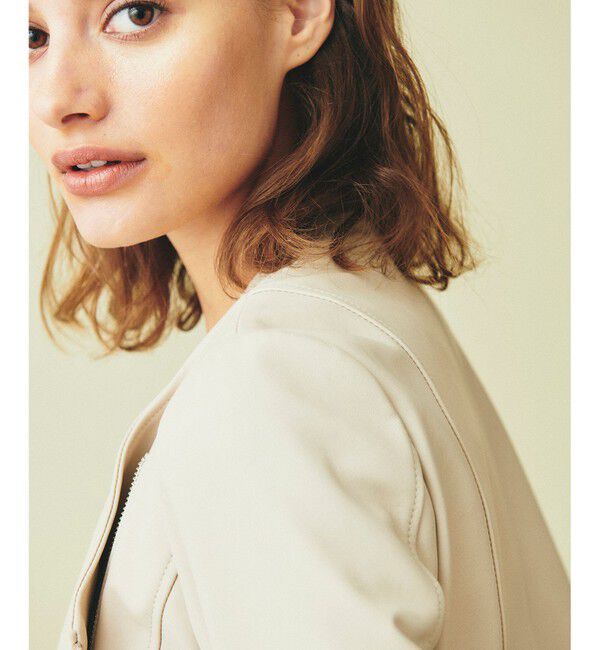 GRACE CONTINENTAL「ジップライダースジャケット」|ライダースジャケット|