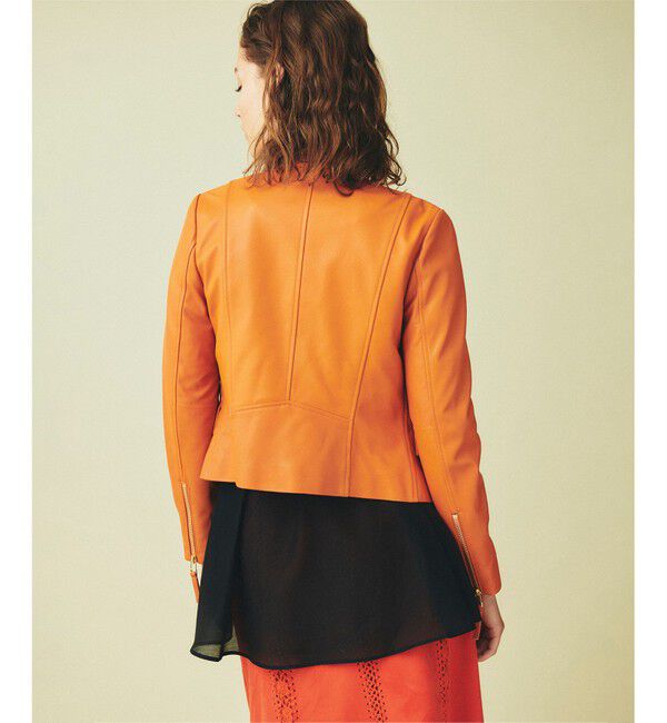 GRACE CONTINENTAL「ジップライダースジャケット」|ライダースジャケット|