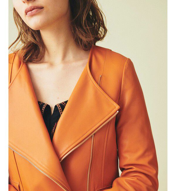 GRACE CONTINENTAL「ジップライダースジャケット」|ライダースジャケット|